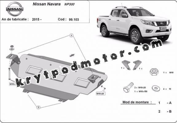 Kryt pod chladič Nissan Navara NP300 - D23