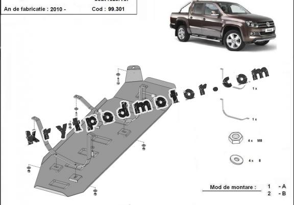 Kryt pod nádrž Volkswagen Amarok - Pouze u verzí bez ochrany z výroby