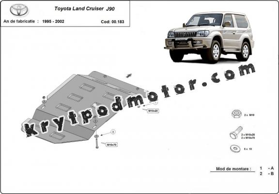 Kryt pod převodovka Toyota Land Cruiser J90 - pouze pro 3dveřový model