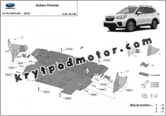 Kryt pod motor Subaru Forester 5