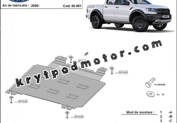 Kryt pod převodovka Ford Ranger Raptor