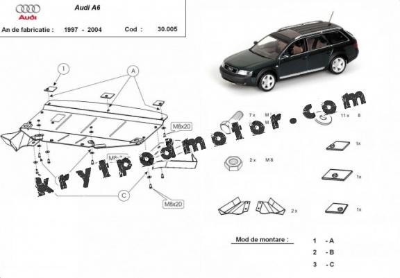 Kryt pod motor Audi A6