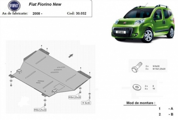 Kryt pod motor Fiat Fiorino