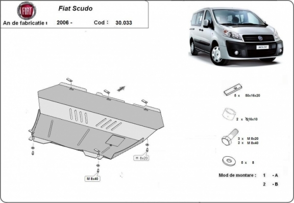 Kryt pod motor Fiat Scudo