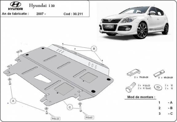 Kryt pod motor Hyundai I30
