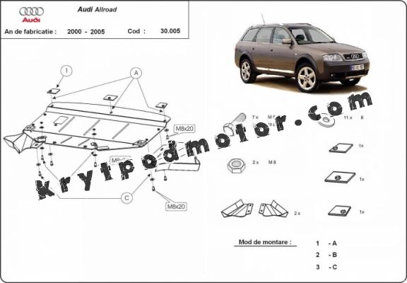 Kryt pod motor Audi Allroad A6