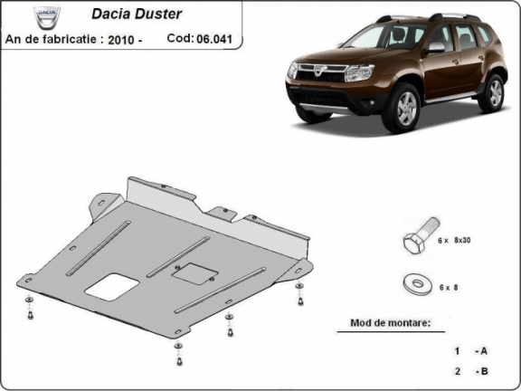 Kryt pod motor Dacia Duster