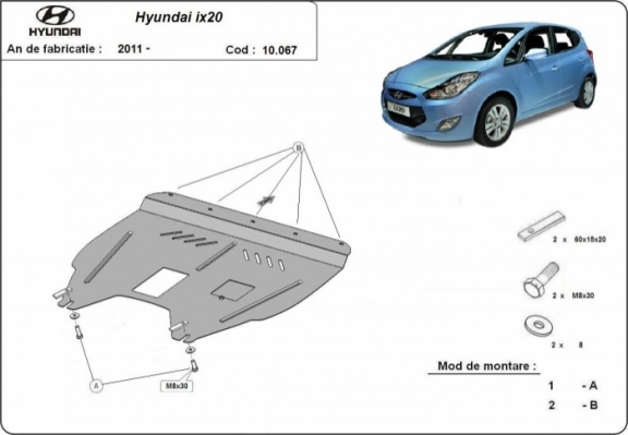 Kryt pod motor Hyundai ix20
