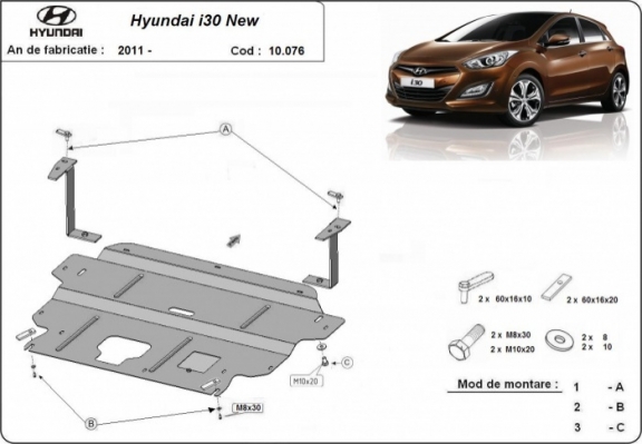 Kryt pod motor Hyundai i30