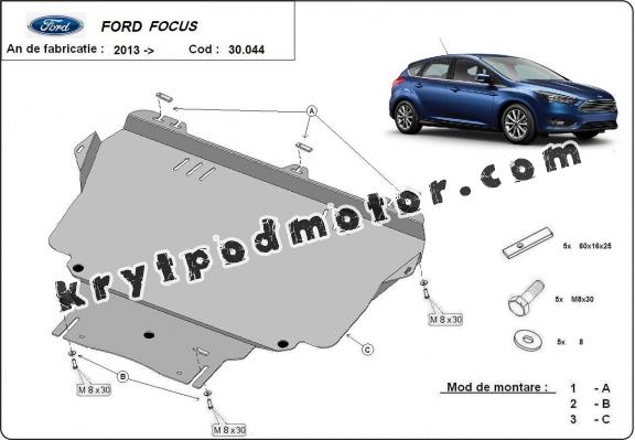 Kryt pod motor Ford Focus 3