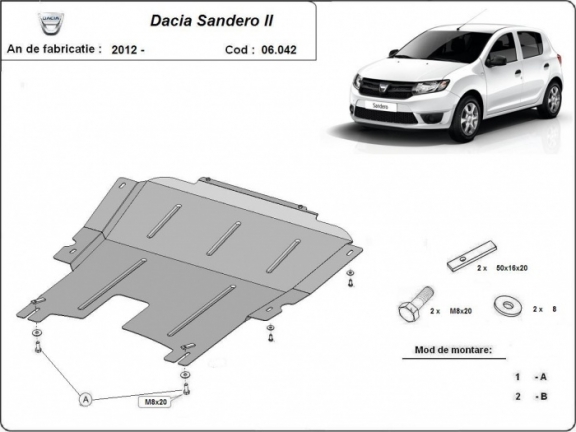 Kryt pod motor Dacia Sandero 2