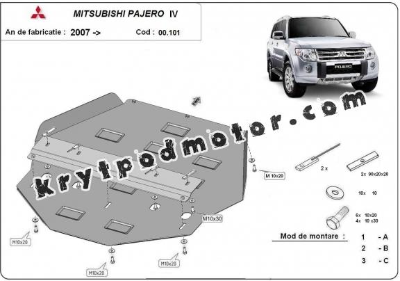 Kryt pod převodovka Mitsubishi Pajero 4 (V80, V90)