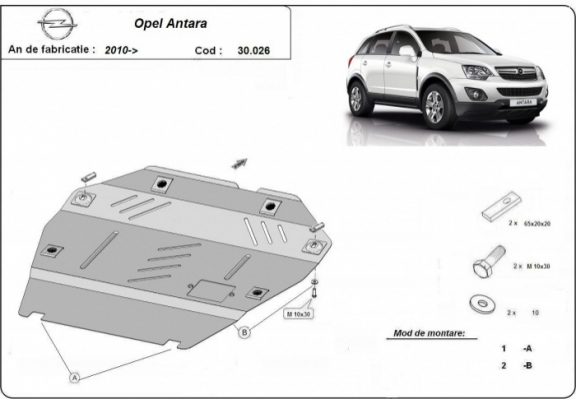 Kryt pod motor Opel Antara