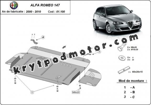 Kryt pod motor Alfa Romeo 147