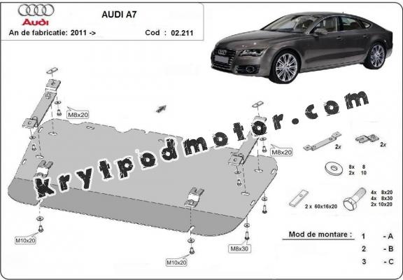 Kryt pod motor Audi A7