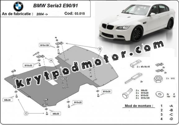 Kryt pod motor BMW Seria 3 E90/91