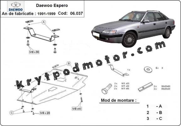 Kryt pod motor Daewoo Espero