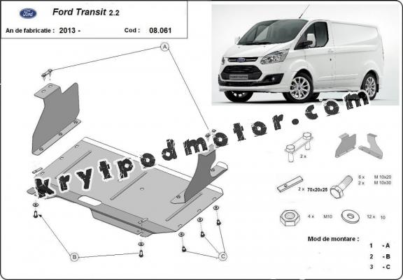 Kryt pod motor Ford Transit Custom