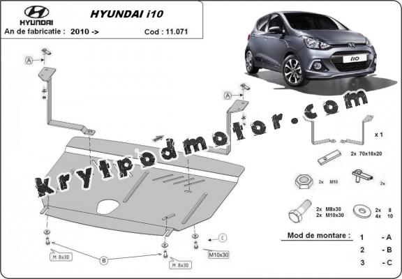 Kryt pod motor Hyundai i10