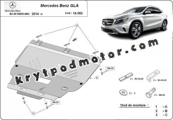 Kryt pod motor Mercedes GLA X156