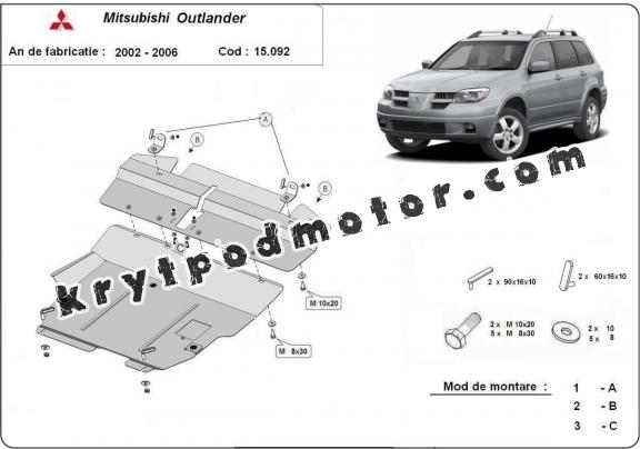 Kryt pod motor Mitsubishi Outlander