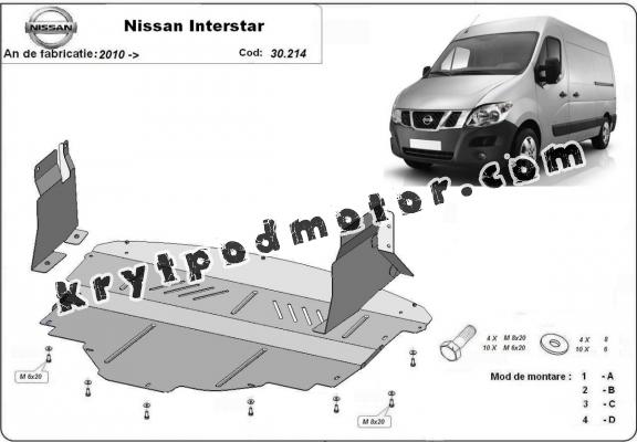 Kryt pod motor Nissan Interstar
