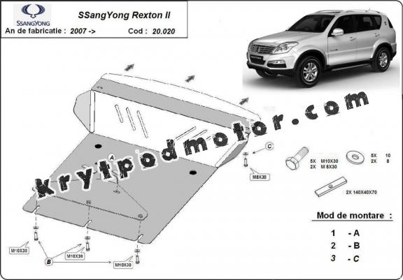 Kryt pod motor SsangYong Rexton 2