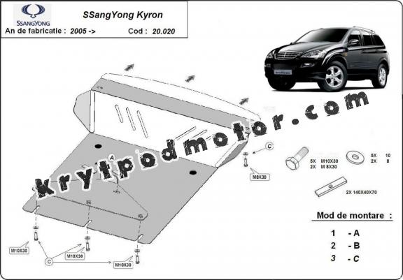 Kryt pod motor SsangYong Kyron