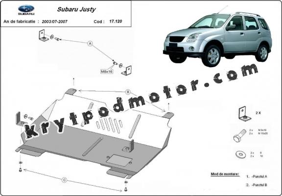 Kryt pod motor Subaru Justy