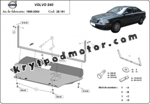 Kryt pod motor Volvo S40