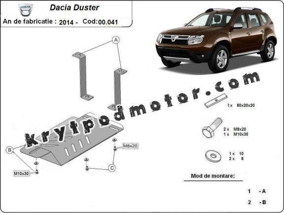 Kryt pod diferenciál Dacia Duster 4x4