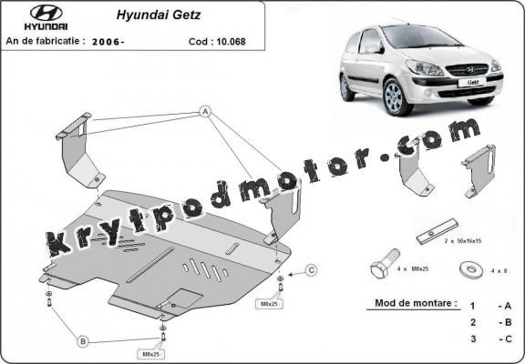 Kryt pod motor Hyundai Getz