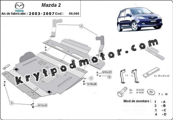 Kryt pod motor Mazda 2