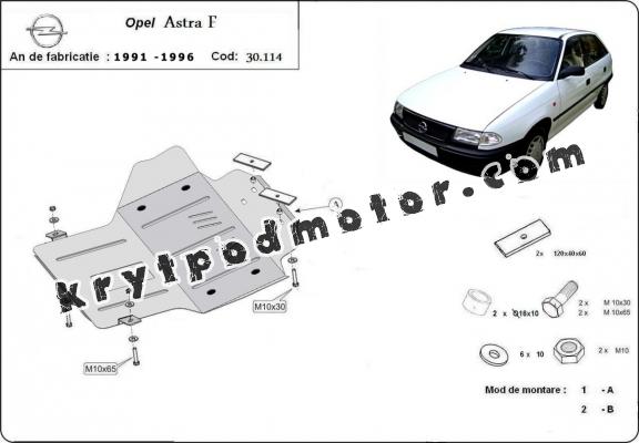 Kryt pod motor Opel Astra F