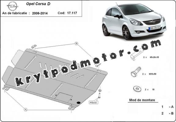 Kryt pod motor Opel Corsa D