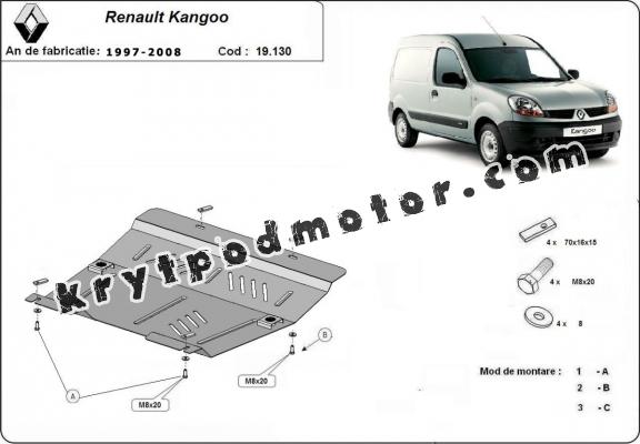 Kryt pod motor Renault Kangoo