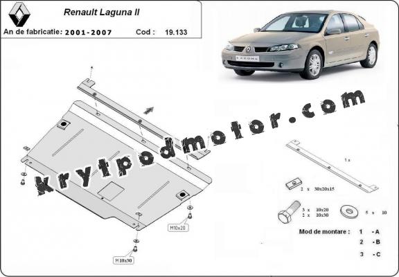 Kryt pod motor Renault Laguna 2