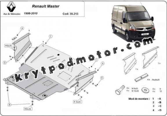 Kryt pod motor Renault Master 2