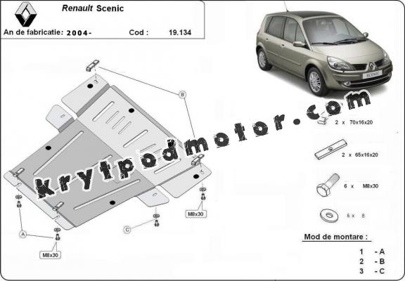 Kryt pod motor Renault Scenic