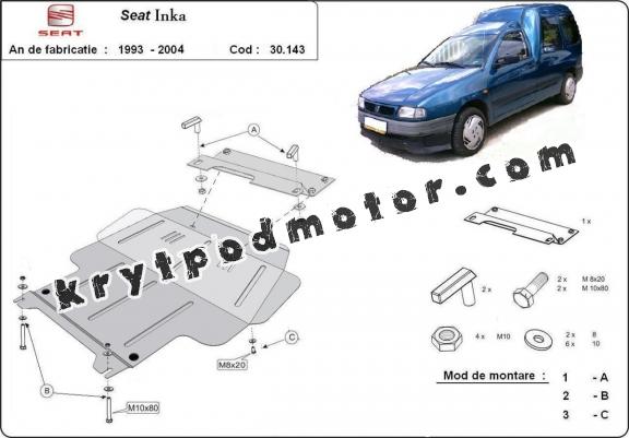 Kryt pod motor Seat Inca