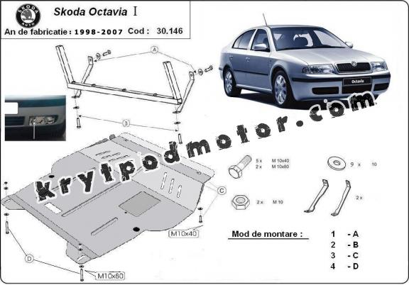 Kryt pod motor Skoda Octavia 1