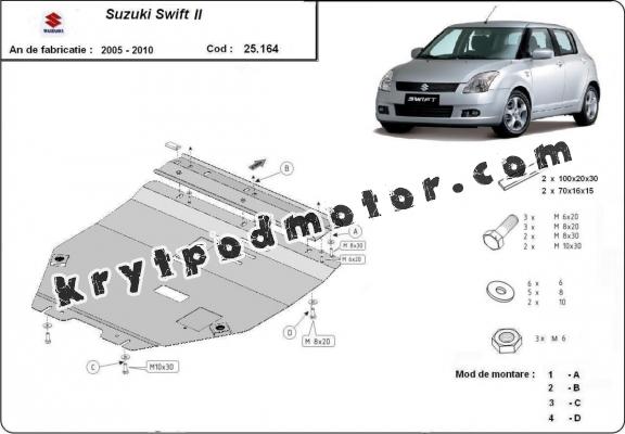 Kryt pod motor Suzuki Swift 2