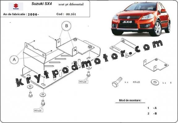 Kryt pod diferenciál Suzuki SX 4WD