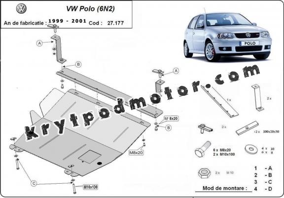 Kryt pod motor VW Polo 6n2