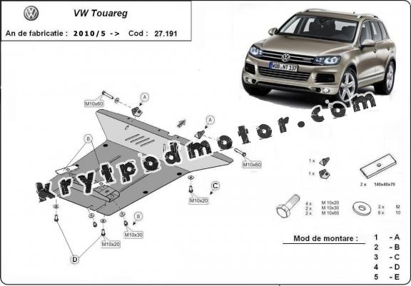 Kryt pod motor VW Touareg