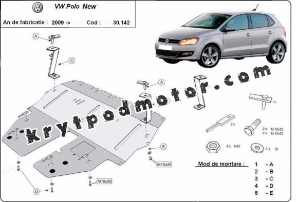 Kryt pod motor VW Polo