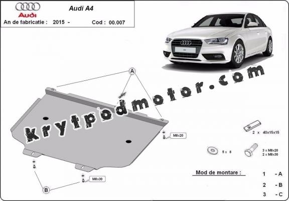 Kryt pod převodovka Audi A4 B9