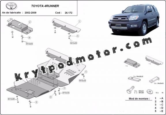 Kryt pod motor Toyota 4Runner