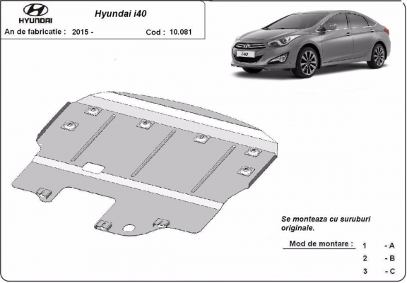 Kryt pod motor Hyundai i40