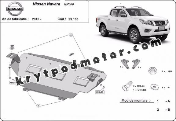 Kryt pod chladič Nissan Navara NP300 - D23